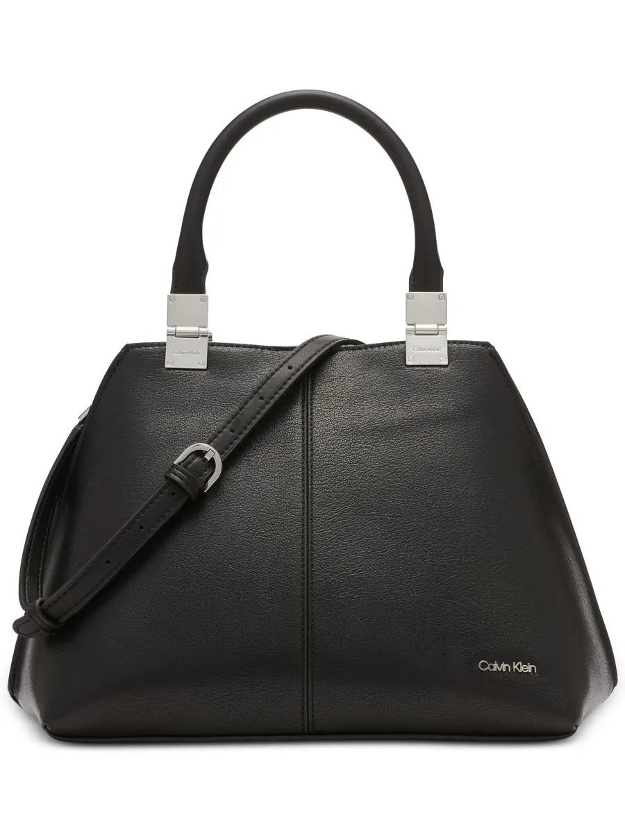Сумка-трансформер Calvin Klein Granite с магнитной застежкой — изображение 1 из 5, черный/серебристый