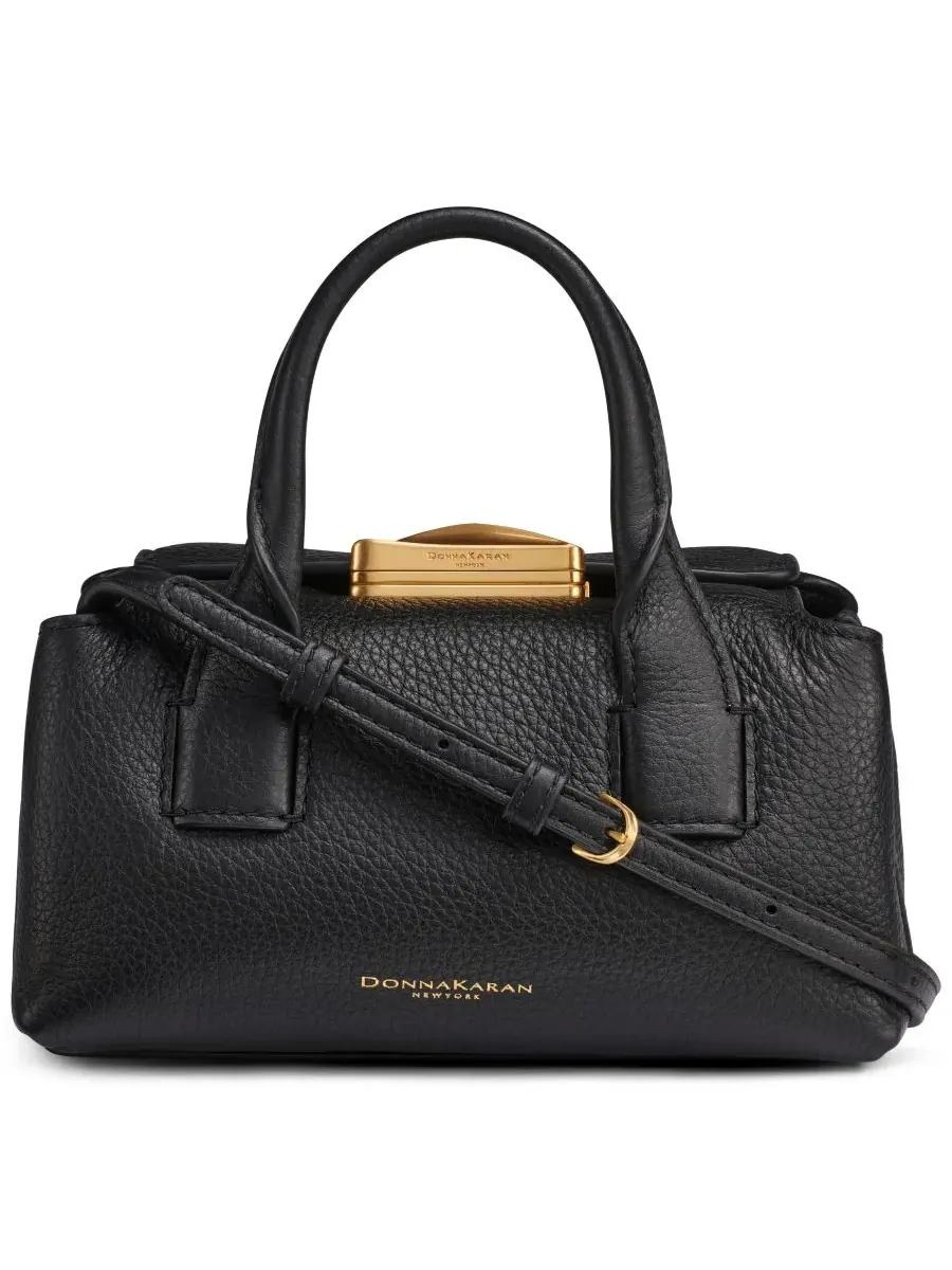 Мини-сумка Amagansett Donna Karan New York — изображение 1 из 5, черный/золотистый