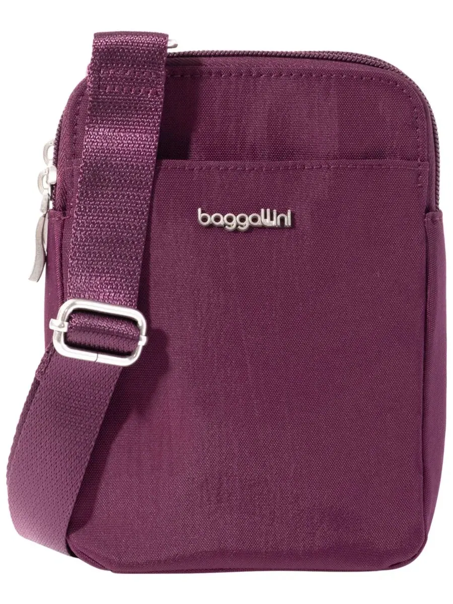 Современная мини-сумочка через плечо Baggallini — изображение 1 из 4, малина