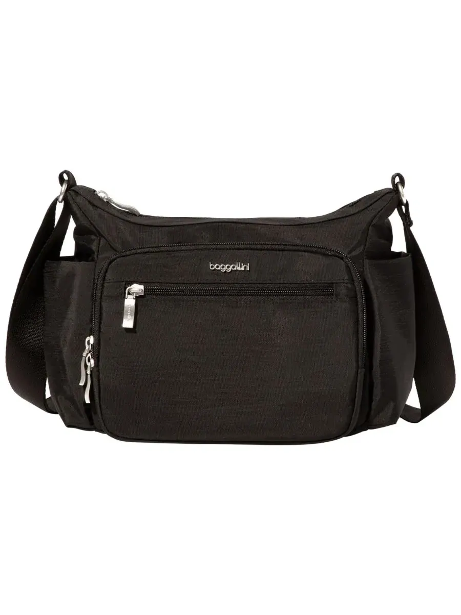 Сумка-кроссбо Crosstown Small Hobo Baggallini — изображение 1 из 4, черный