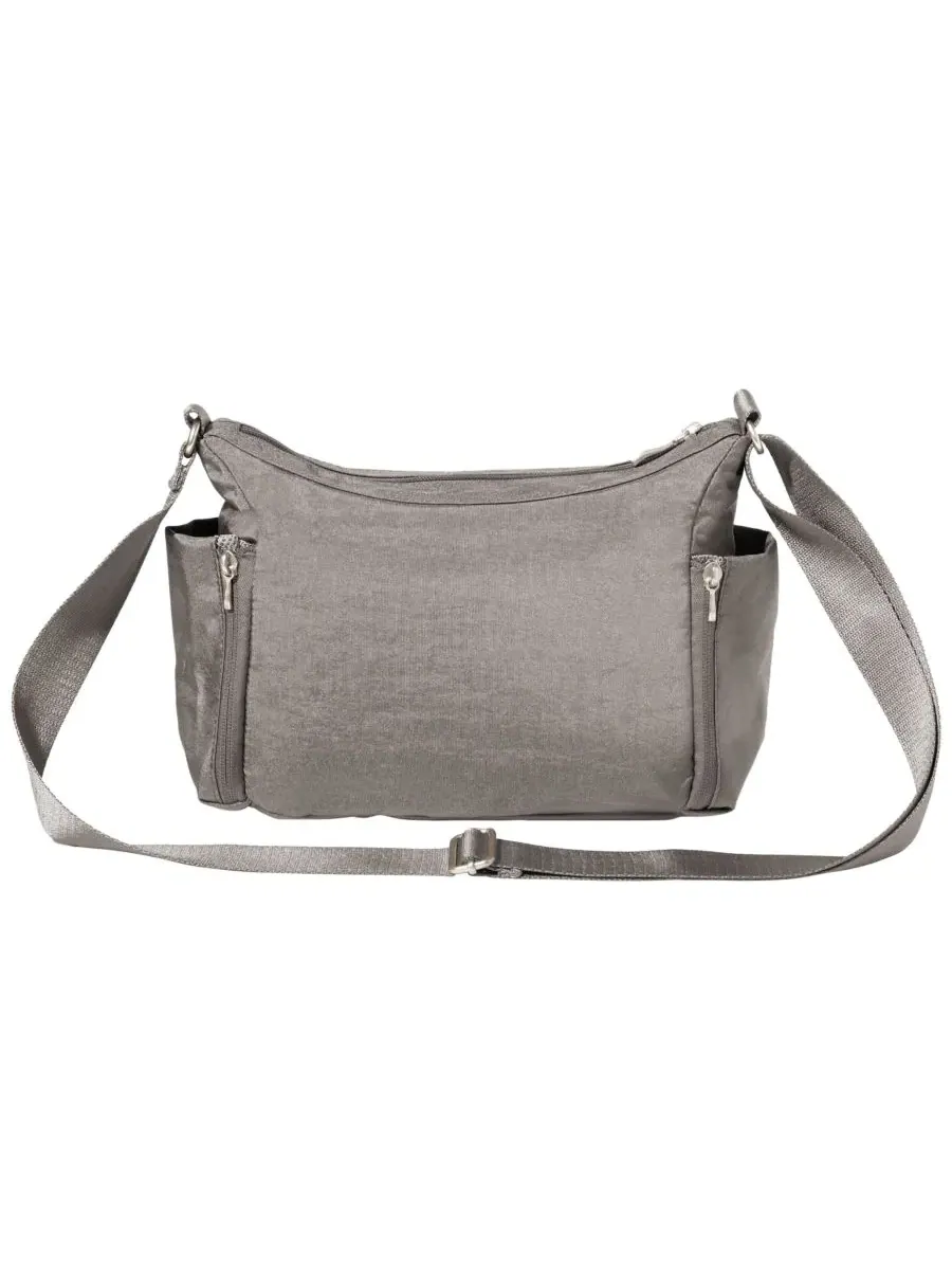 Сумка-кроссбо Crosstown Small Hobo Baggallini — изображение 2 из 4, серебристый