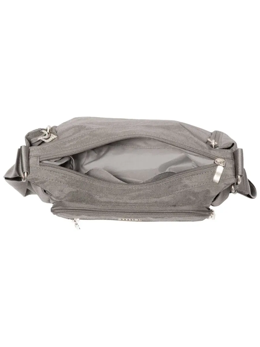Сумка-кроссбо Crosstown Small Hobo Baggallini — изображение 4 из 4, серебристый