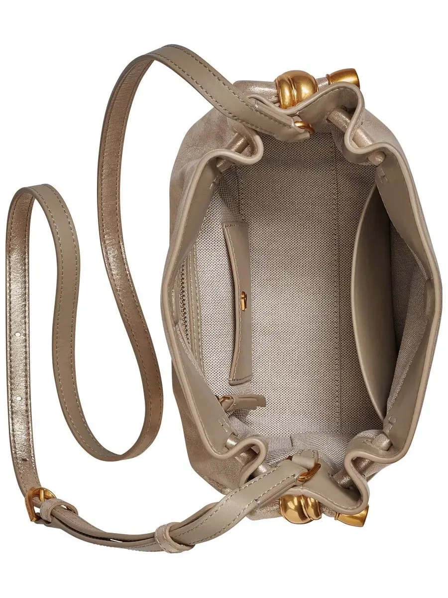 Сумка через плечо из кашемира, Extra-Large Donna Karan New York — изображение 4 из 7, светлый золотистый
