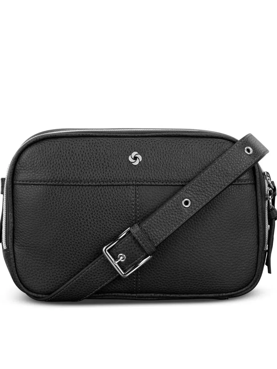 23 см кожаная сумка через плечо Mobile Solution 2 Samsonite — черный