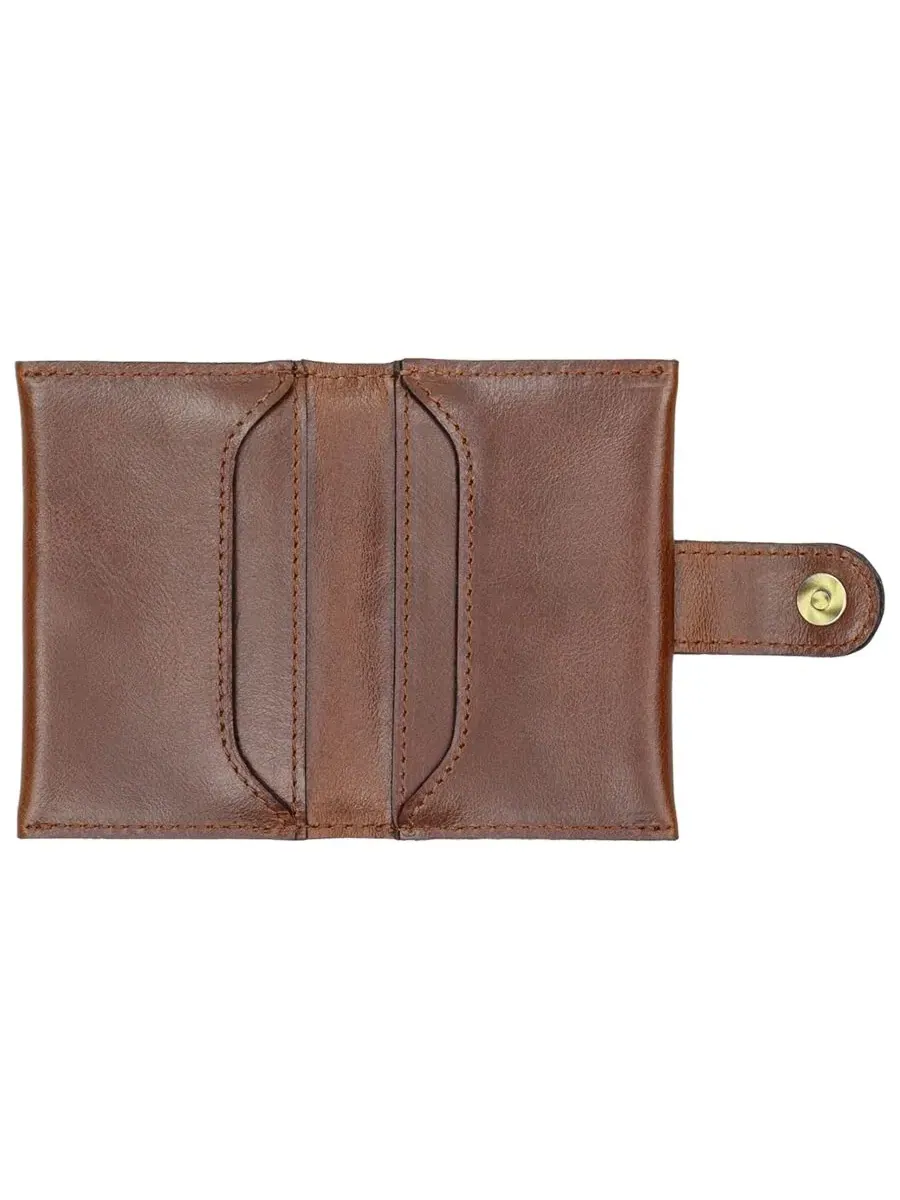 Кошелек с магнитной застежкой Aksel Leather Credit Card Wallet Patricia Nash — изображение 2 из 3, коричневый
