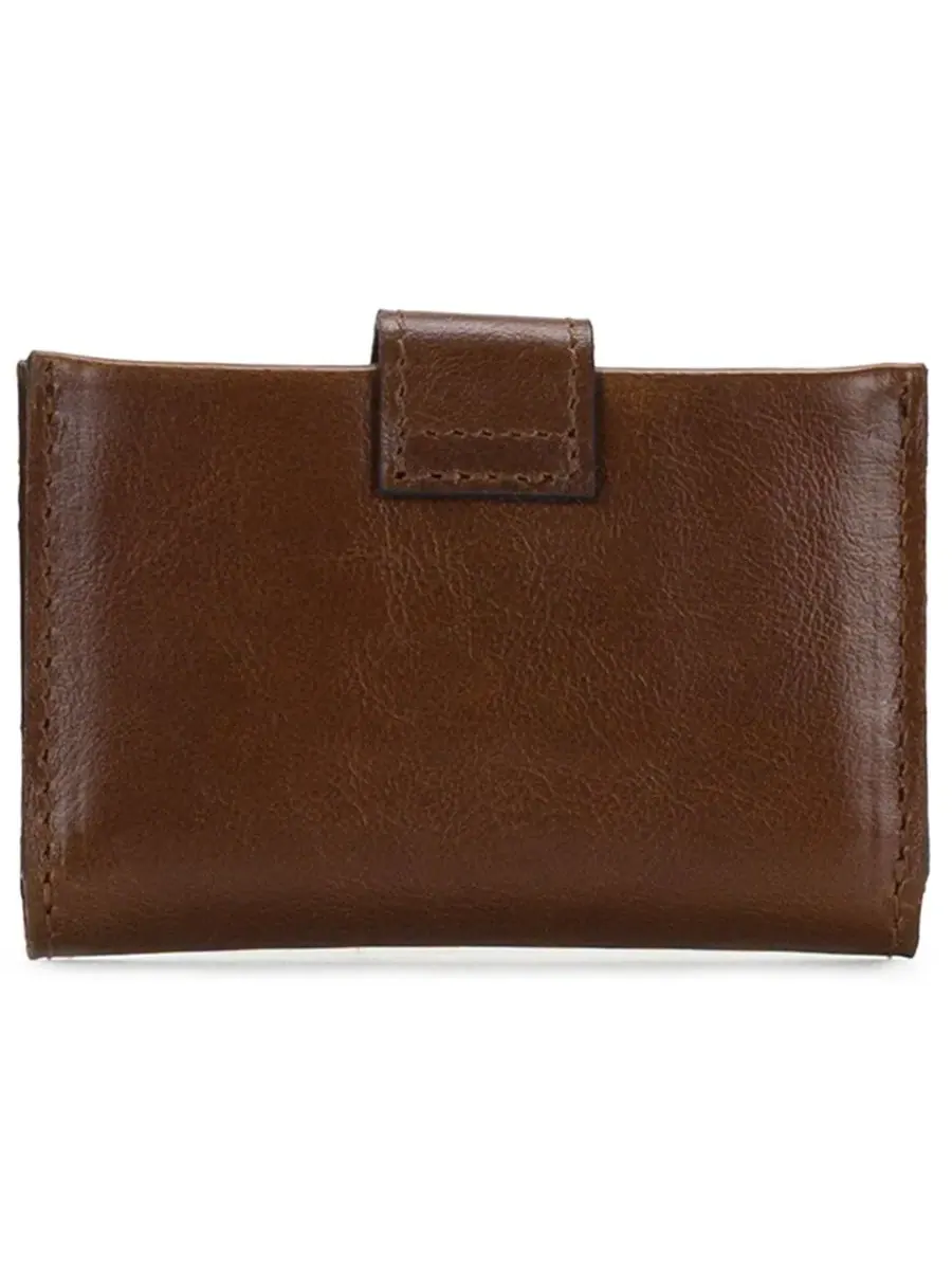 Кошелек с магнитной застежкой Aksel Leather Credit Card Wallet Patricia Nash — изображение 3 из 3, коричневый