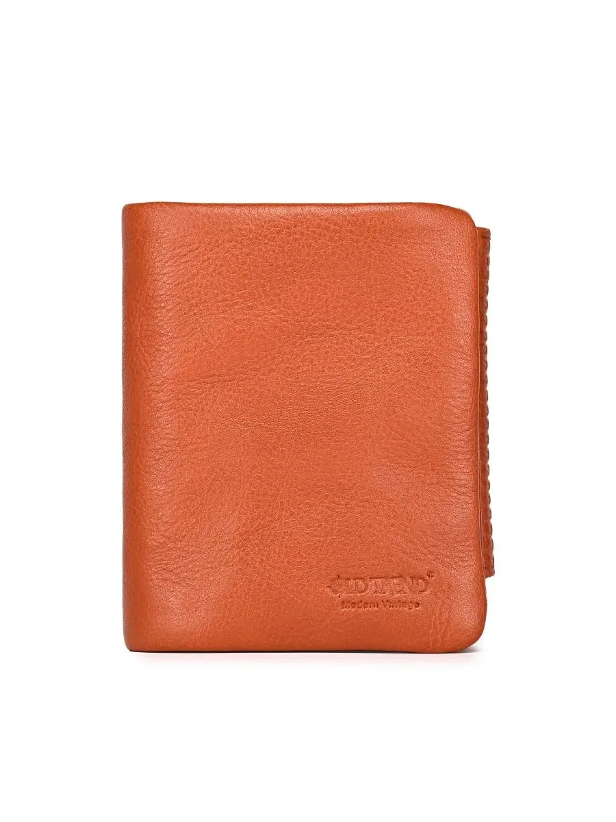 Трифолд кошелек из натуральной кожи с RFID-защитой, Clover Trifold Wallet OLD TREND — изображение 1 из 8