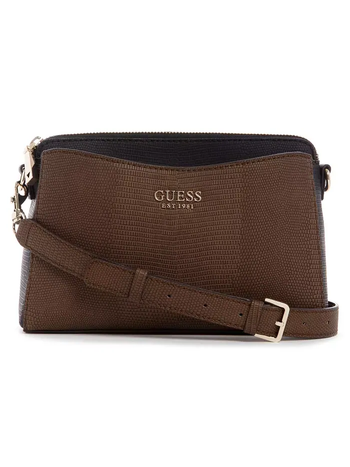 Сумка кроссбоди GUESS Lyndi Small коричневая — изображение 1 из 6, мульти