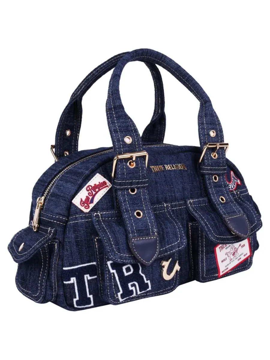 Сумка с несколькими отделениями True Religion — изображение 2 из 6, темный джинсовый синий