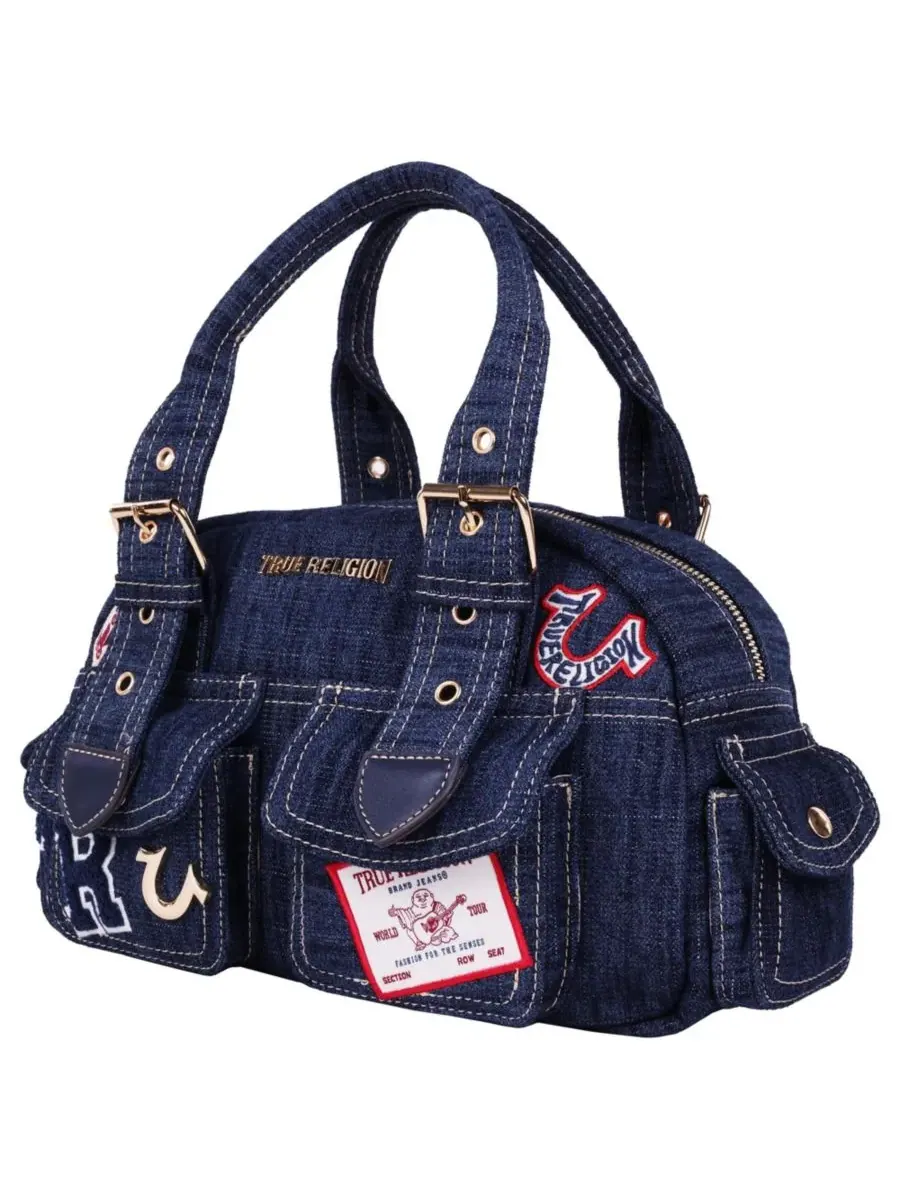 Сумка с несколькими отделениями True Religion — изображение 3 из 6, темный джинсовый синий