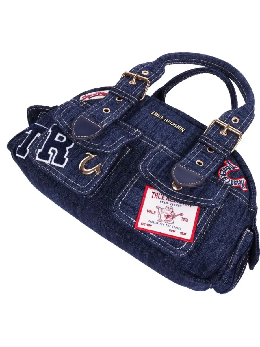 Сумка с несколькими отделениями True Religion — изображение 4 из 6, темный джинсовый синий