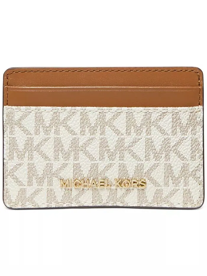 Визитница с логотипом Jet Set Michael Kors — изображение 1 из 1, ванильный
