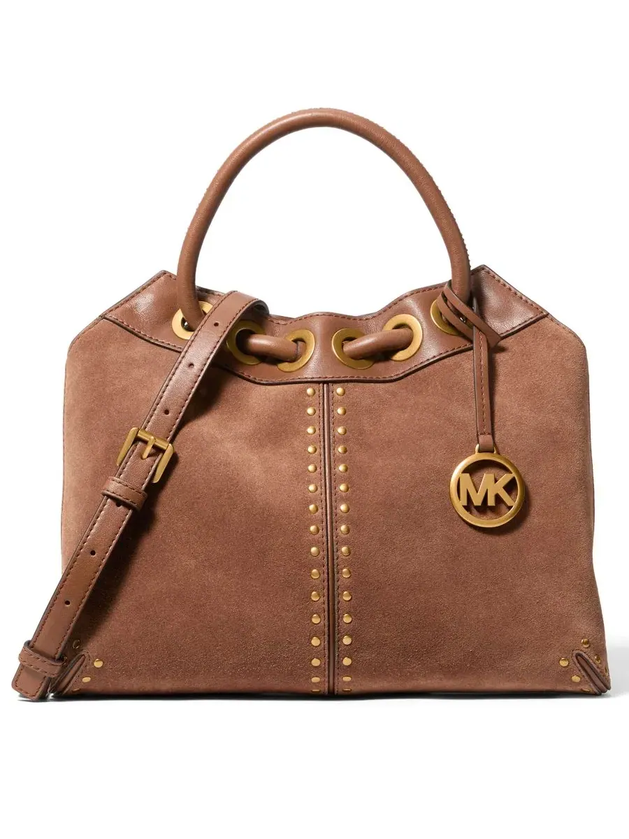 Сумка женская малая шоппер корпус Michael Kors Astor Ring Tote — изображение 1 из 5, коричневый