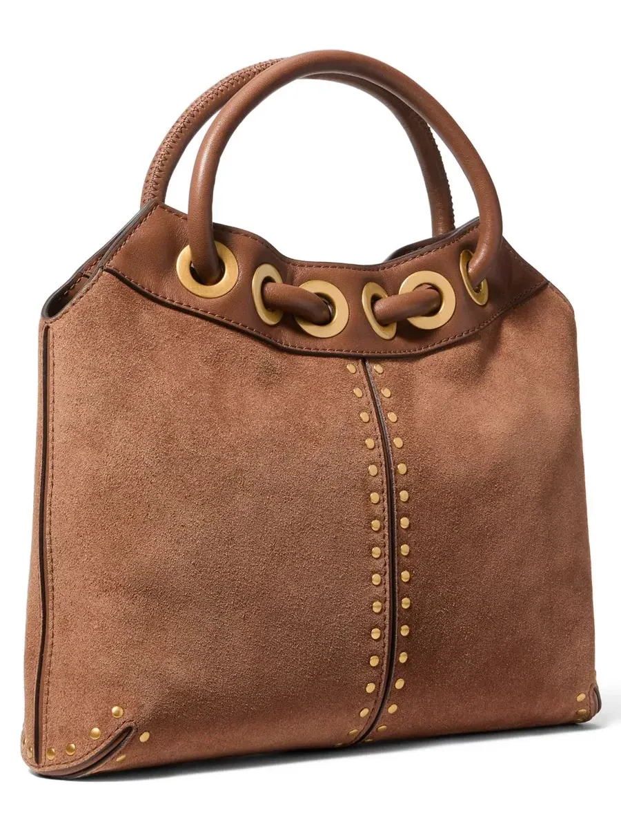 Сумка женская малая шоппер корпус Michael Kors Astor Ring Tote — изображение 4 из 5, коричневый