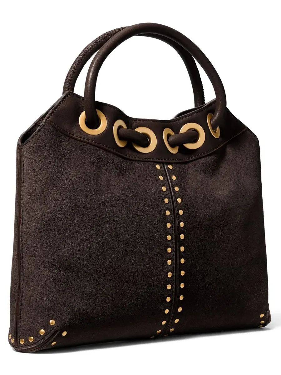 Сумка женская малая шоппер корпус Michael Kors Astor Ring Tote — изображение 4 из 5, шоколад