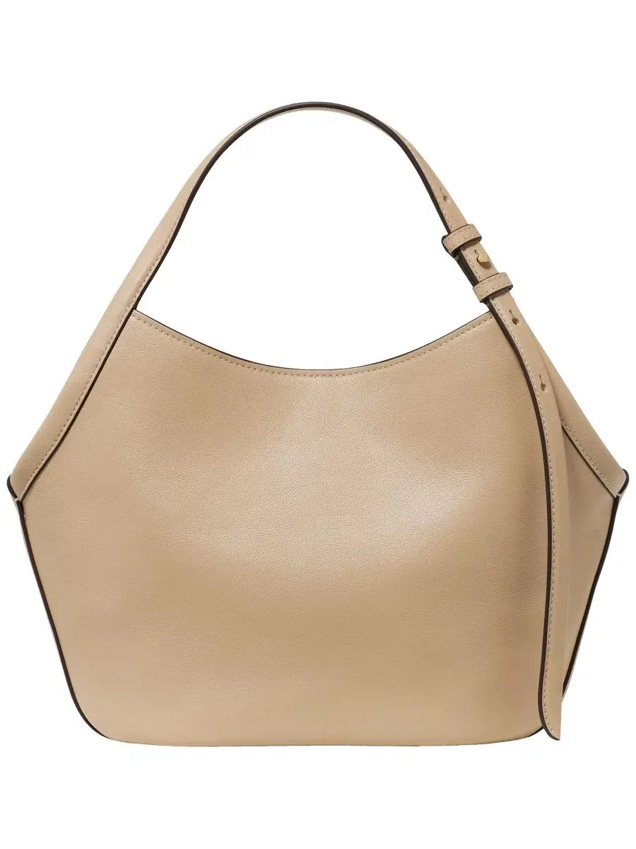 Сумка-шопер кейт Спейд Нью-Йорк Deco Tulip Small Leather Tote Bag — изображение 4 из 4, бежевый