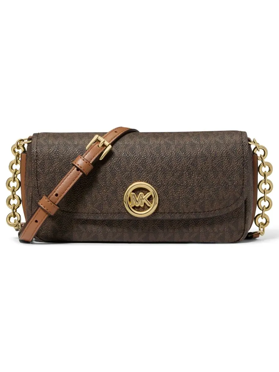 Сумка малая Michael Kors Nolita Flap Chain Crossbody, коричневый/ореховый