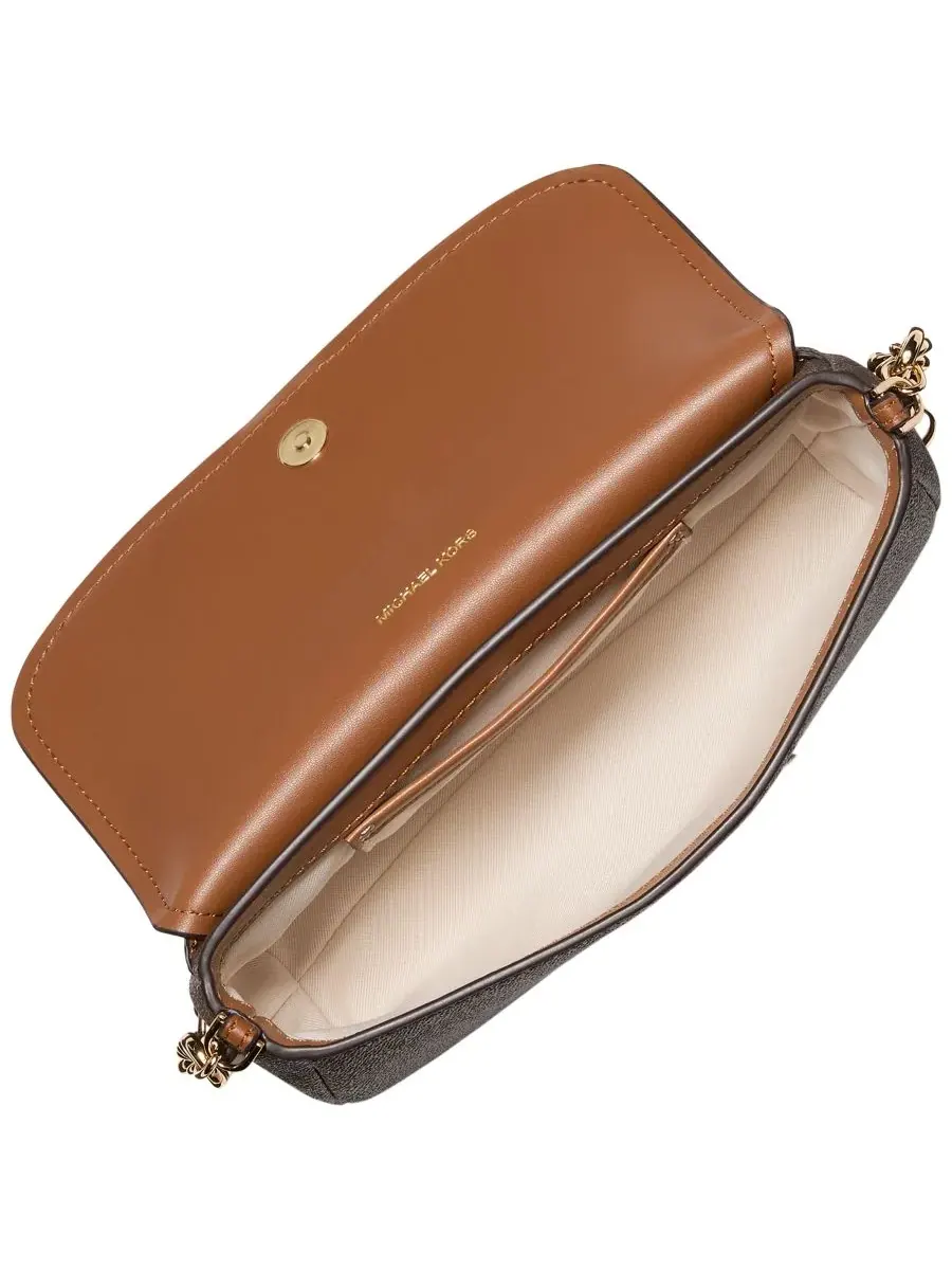 Сумка малая Michael Kors Nolita Flap Chain Crossbody, коричневый/ореховый — изображение 2 из 3