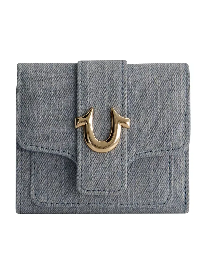 Джимовый кошелек Small Horseshoe True Religion — изображение 1 из 3, синий