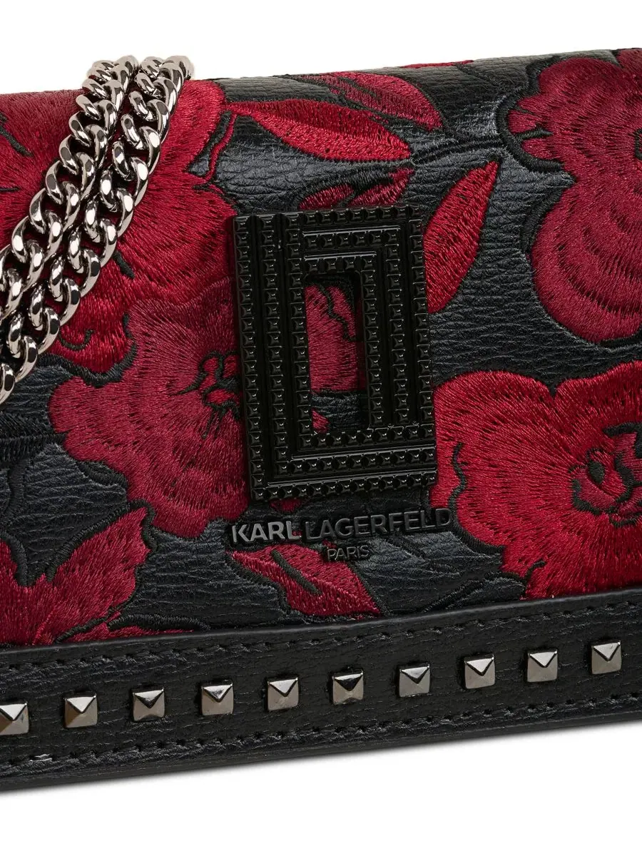 Сумка через плечо с вышивкой Kosette KARL LAGERFELD PARIS — изображение 2 из 4, красный