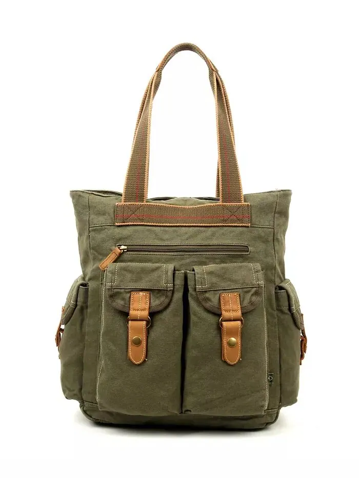 Сумка-тоут Atona Utility Canvas TSD BRAND — изображение 7 из 27, коричневый