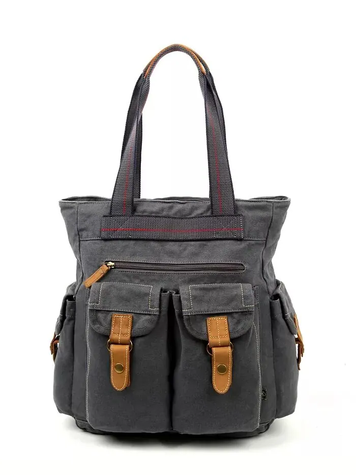 Сумка-тоут Atona Utility Canvas TSD BRAND — изображение 1 из 28, серый