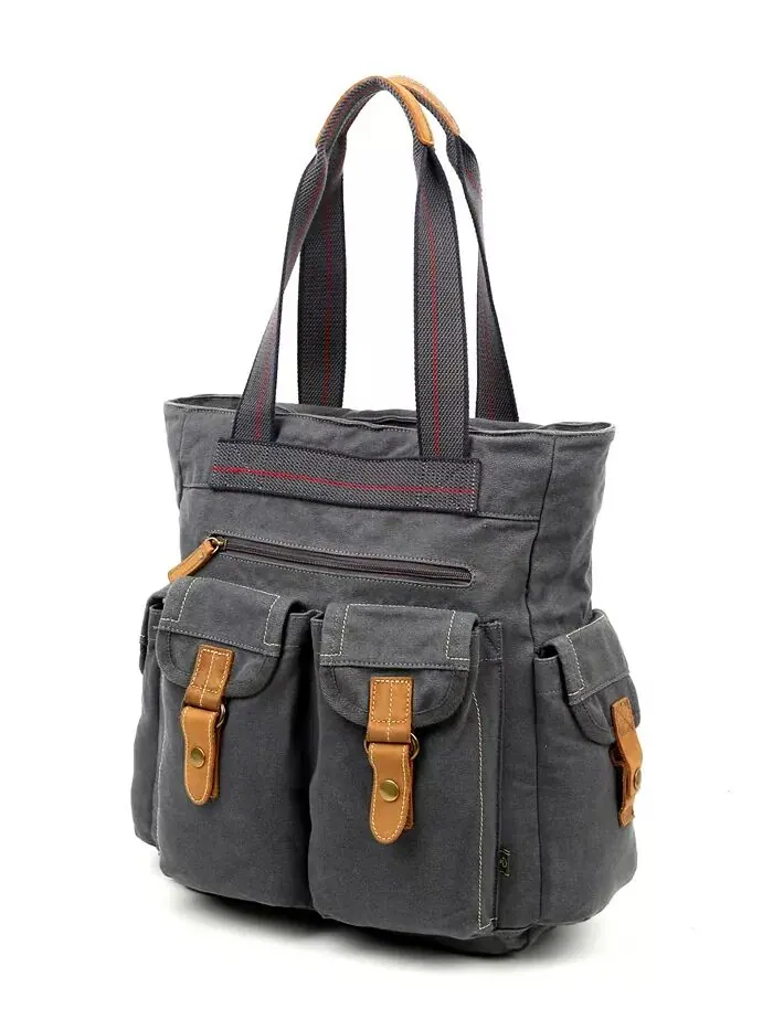 Сумка-тоут Atona Utility Canvas TSD BRAND — изображение 2 из 28, серый