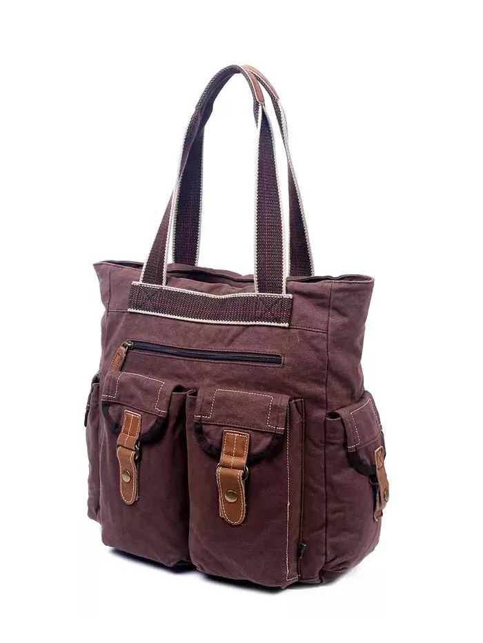 Сумка-тоут Atona Utility Canvas TSD BRAND — изображение 17 из 28, серый