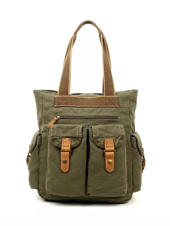 Сумка-тоут Atona Utility Canvas TSD BRAND — изображение 8 из 28, серый