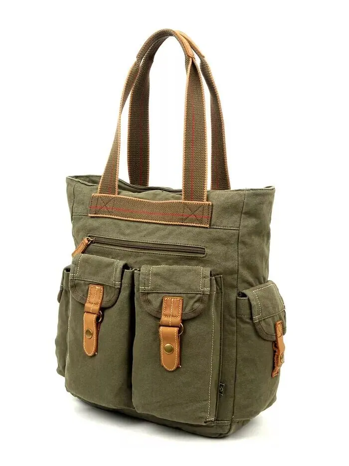 Сумка-тоут Atona Utility Canvas TSD BRAND — изображение 9 из 28, серый