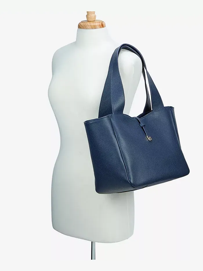 Сумка-тоут Mercer Leather X-Large GiGi New York — изображение 4 из 4, темно-синий