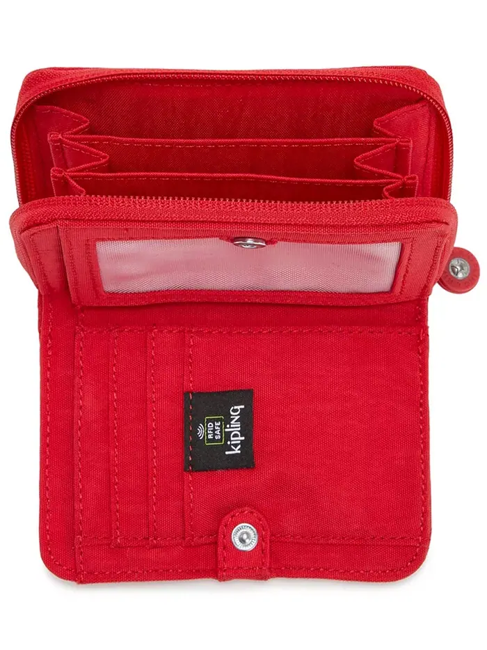 Кошелек Money Love из нейлона с защитой RFID Kipling — изображение 2 из 5, красный