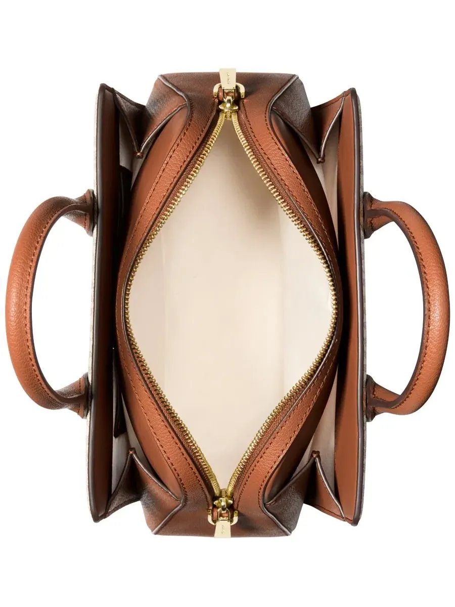 Сумка малая сэтчел 100% кожа Michael Kors Laila Leather Luggage — изображение 3 из 5, коричневый