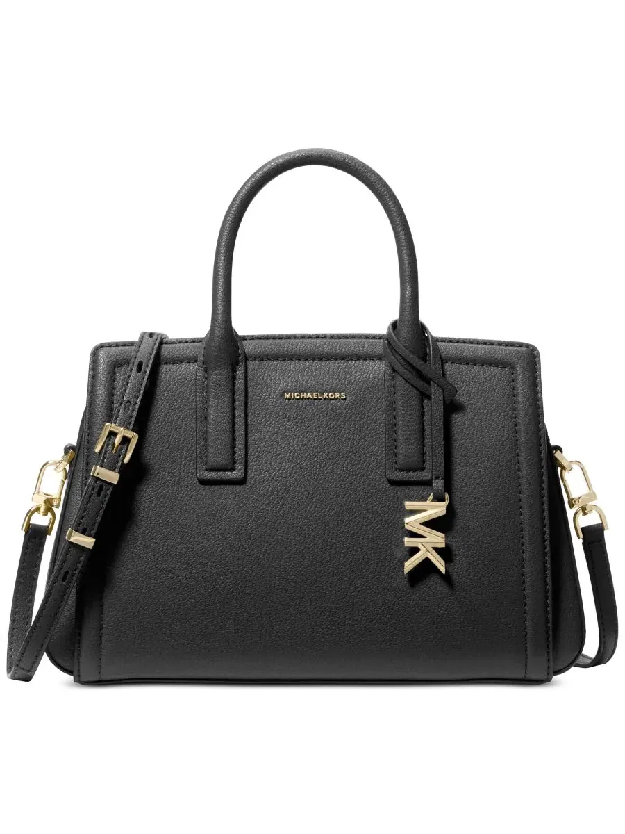 Сумка малая сэтчел 100% кожа Michael Kors Laila Leather — изображение 1 из 5, черный/золотистый