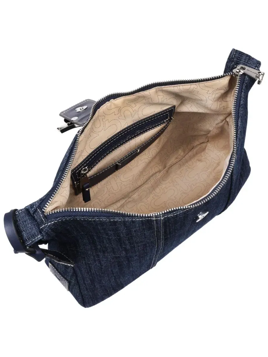 Сумка-хобо с джинсовым принтом Horseshoe Denim True Religion — изображение 6 из 6, темный джинсовый синий