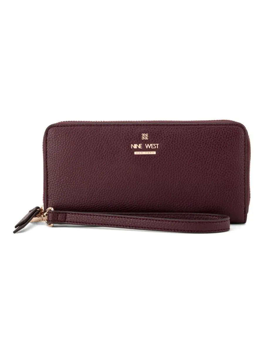 Кошелек-клатч с запястьем Luela Zip Around Nine West