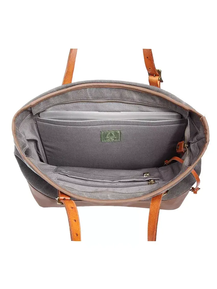 Сумка-шоппер Redwood Canvas TSD BRAND — изображение 2 из 11, серый