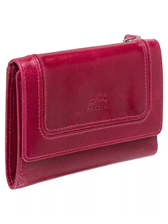 Мини-кошелек-клатч South Beach RFID Secure Mancini — изображение 2 из 5, розовый