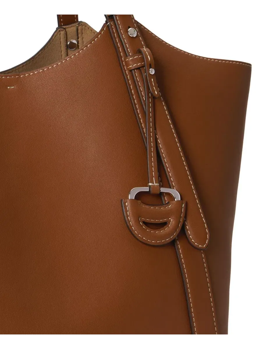 Сумка-тоут Tasha Extra-Large Leather Lauren Ralph Lauren — изображение 6 из 6, бежевый