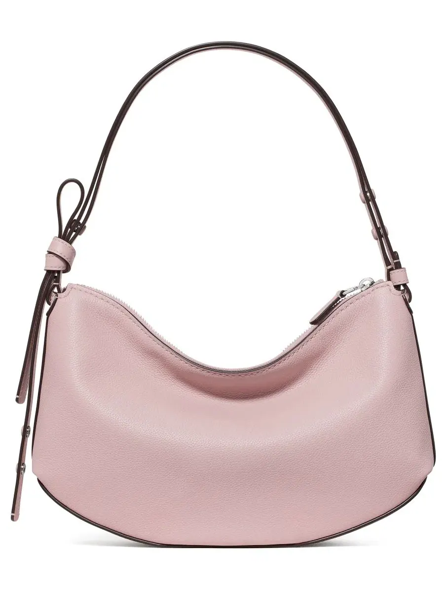 Сумка через плечо среднего размера из тисненой кожи, Loop Medium Pebbled Leather Shoulder Bag kate — изображение 2 из 6