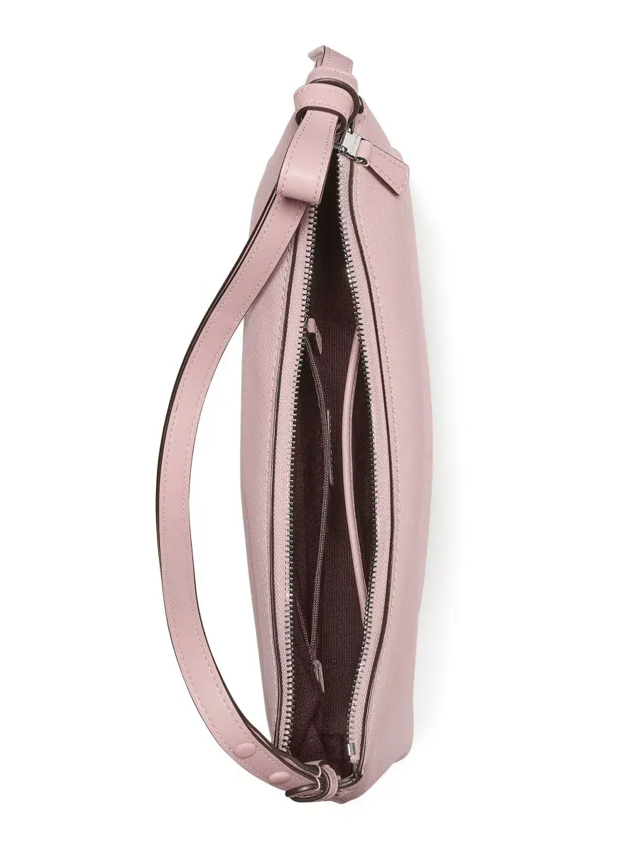 Сумка через плечо среднего размера из тисненой кожи, Loop Medium Pebbled Leather Shoulder Bag kate — изображение 4 из 6