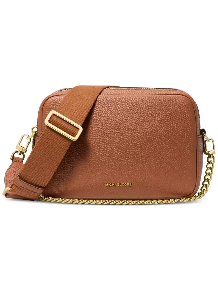 Сумка женская кросс-боди шагреневая кожа Michael Kors Bryant — изображение 1 из 7, коричневый