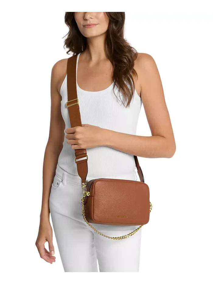 Сумка женская кросс-боди шагреневая кожа Michael Kors Bryant — изображение 2 из 7, коричневый