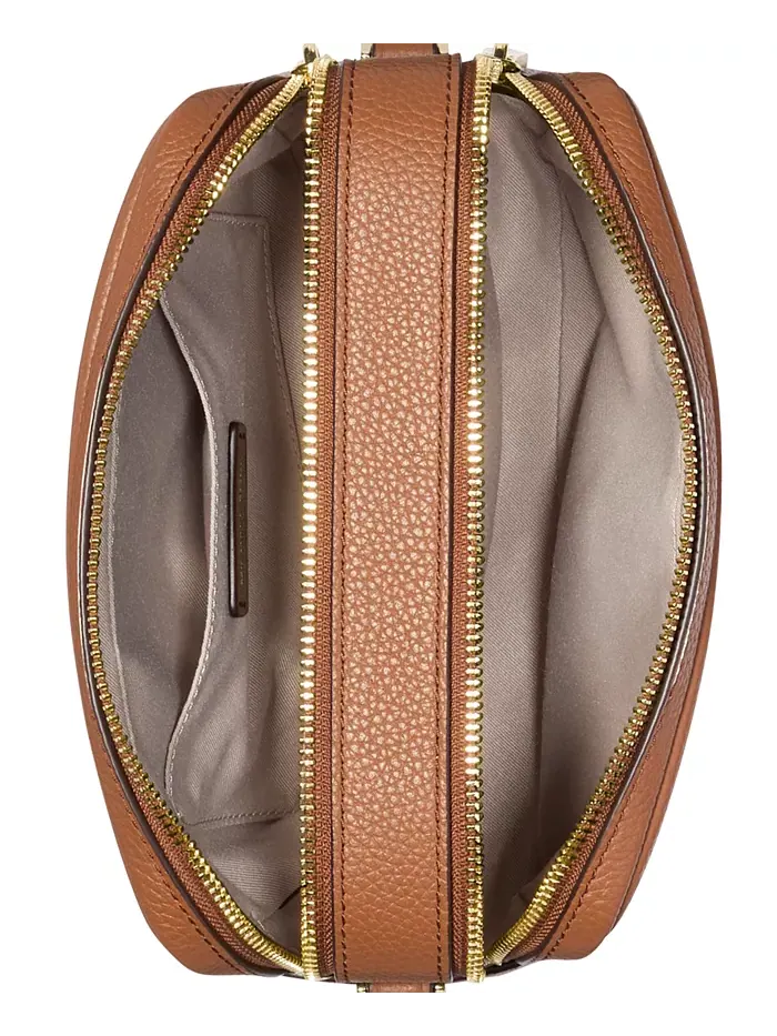 Сумка женская кросс-боди шагреневая кожа Michael Kors Bryant — изображение 3 из 7, коричневый