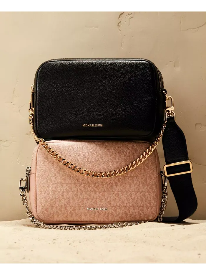 Сумка женская кросс-боди натуральная кожа Michael Kors Bryant — изображение 5 из 5, черный/серебристый