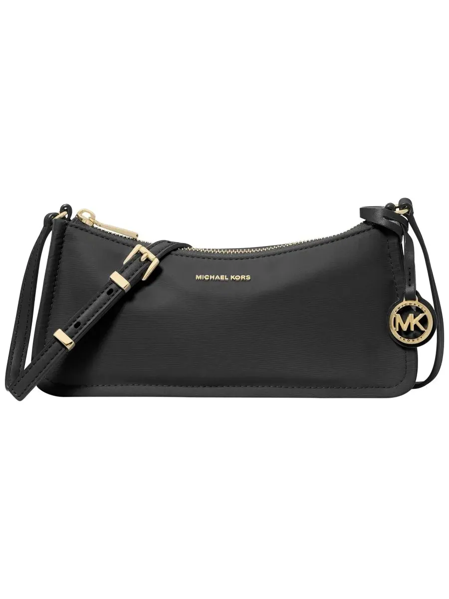 Сумка женская малая кросс-боди нейлон 100% Michael Kors Zadie Nylon East West — изображение 1 из 3, черный
