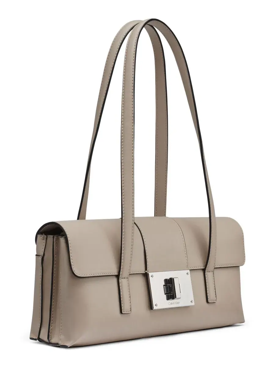 Сумка через плечо средняя Saige Medium Shoulder Handbag Calvin Klein — изображение 4 из 9, дюна