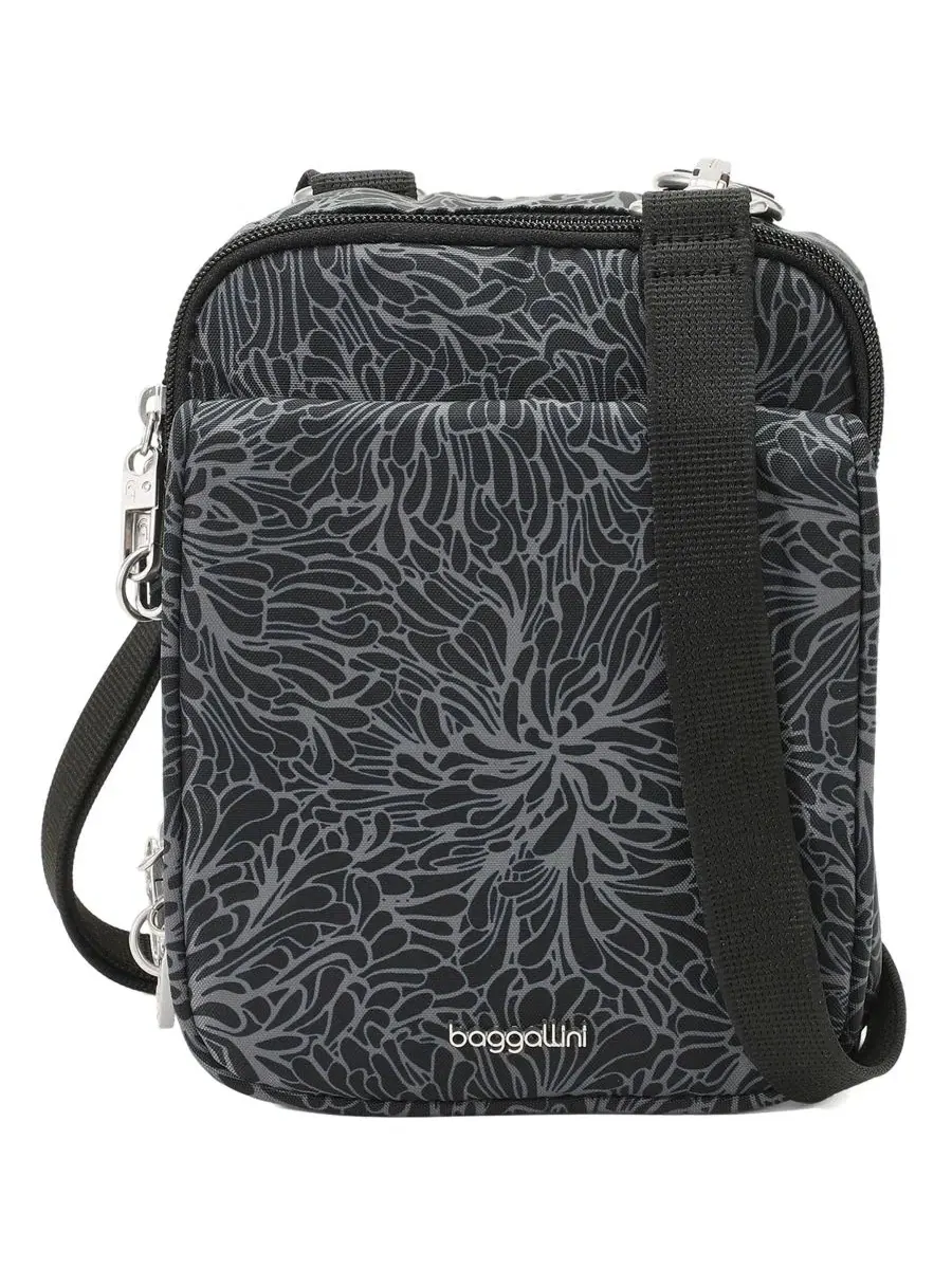 Сумка мини кроссбоди с защитой от кражи Journey Anti-Theft Baggallini — изображение 1 из 3, полуночный цветок