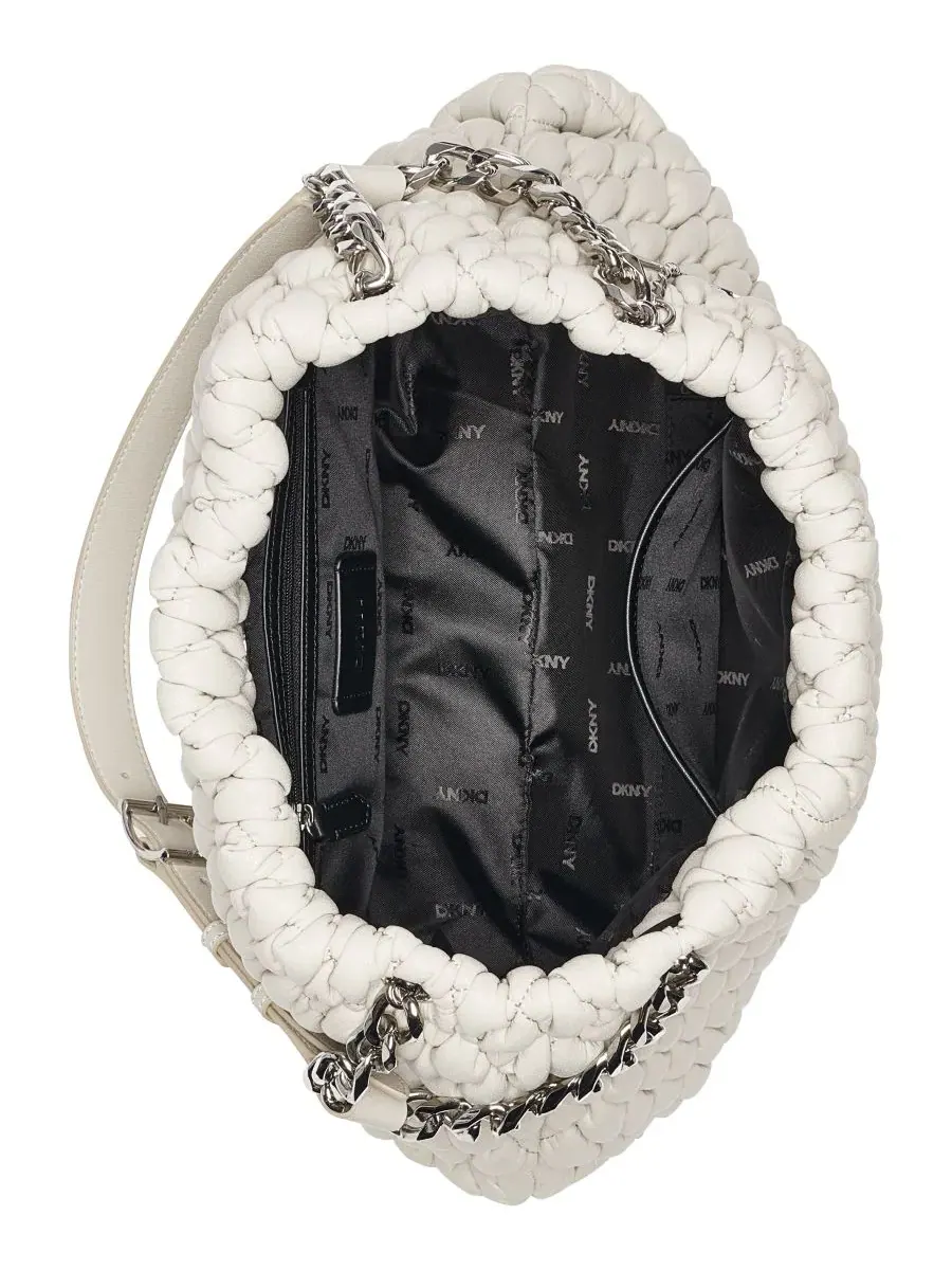Сумка через плечо с магнитной застежкой Raya Magnetic Small Shoulder Handbag DKNY — изображение 4 из 4, коричневый