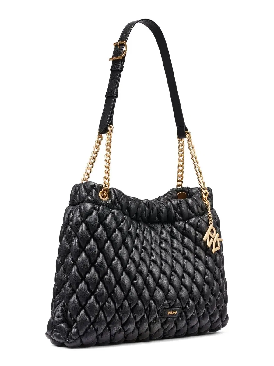 Сумка через плечо Raya Magnetic Small Shoulder Handbag DKNY — изображение 3 из 4, черный/золотистый